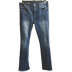 EUC GAP 1969 Perfect Boot Medium Wash Western Denim Blue Jeans Size 25 Short